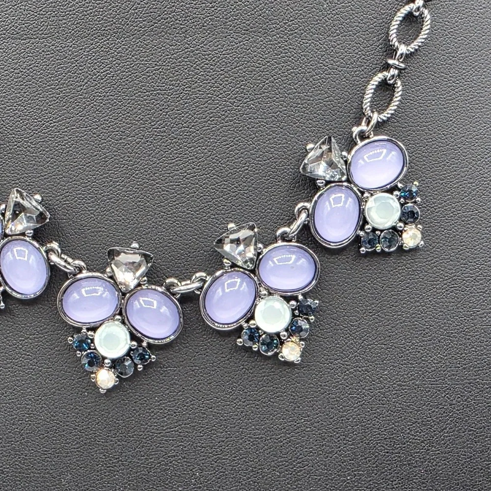 The Limited Womens Silver Tone Chain With Purple Stone Beads Pendant Fashion 19